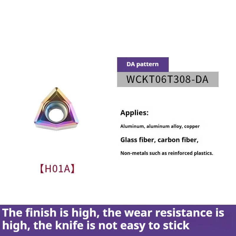 6006 CNC Aluminum Lathe Metal Ceramic Turning Inserts Nano-coated Cylindrical WNMG Bore CCMTAPMT Milling Inserts Shandong Denso Pricision Tools Co.,Ltd.